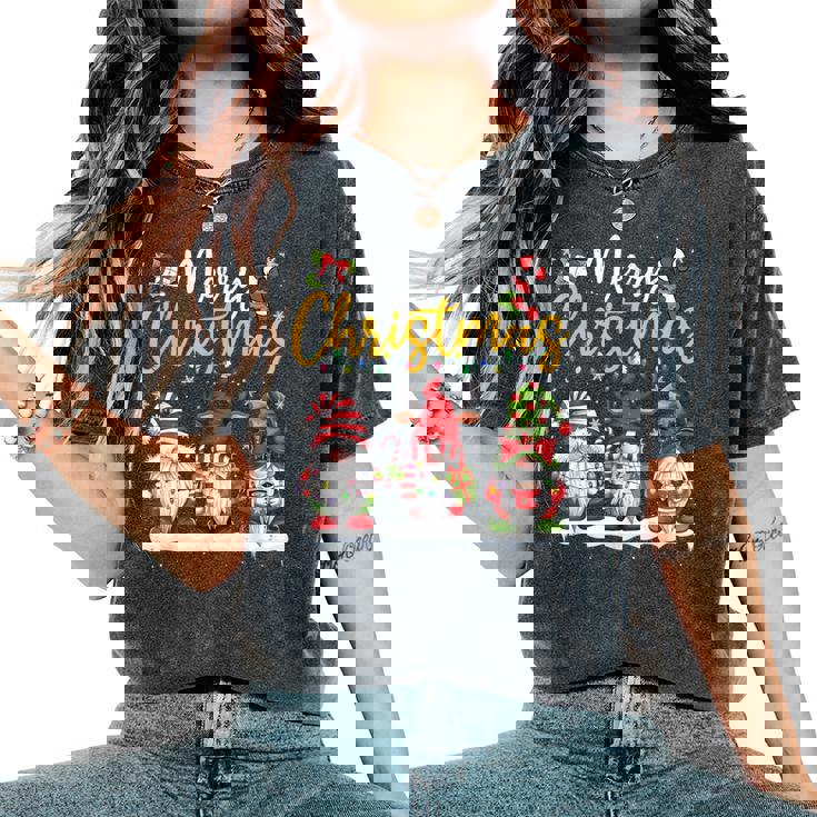 Gnomes De Noël Pour Amoureux De Noël Famille Hommes S Enfants T-shirt oversize confortable pour femme