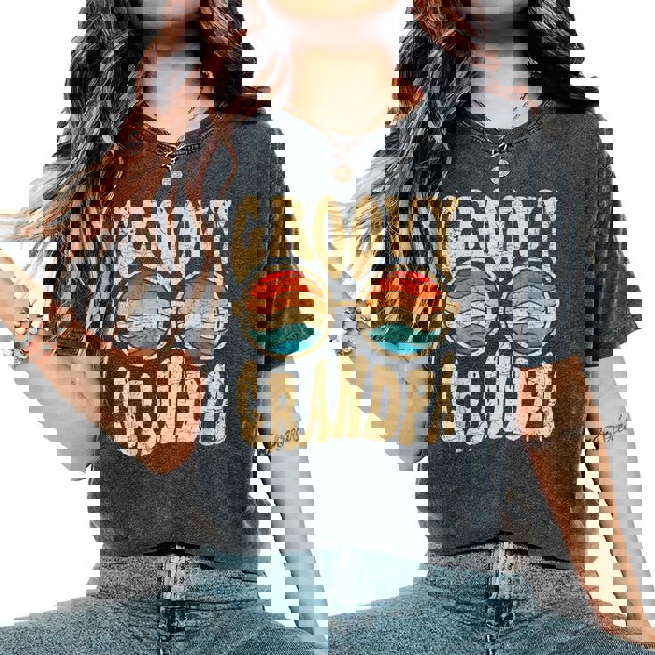 Groovy Grandpa Aesthetic Nostalgia 70'S Retro Grandpa Camiseta extragrande cómoda para mujer