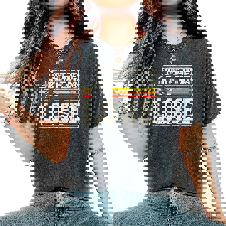 I Just Hope Both Teams Lose Or Football Women's Oversized Comfort T-Shirt