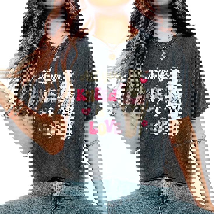 All You Kneed Is Love Valentine Nurse Orthopedic Surgeon Women's Oversized Comfort T-Shirt