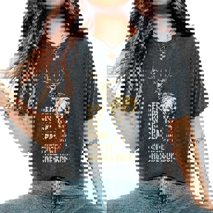 Les Noix De Cerf Sont Bon Marché Elles Sont Sous Une Chasse T-shirt oversize confortable pour femme