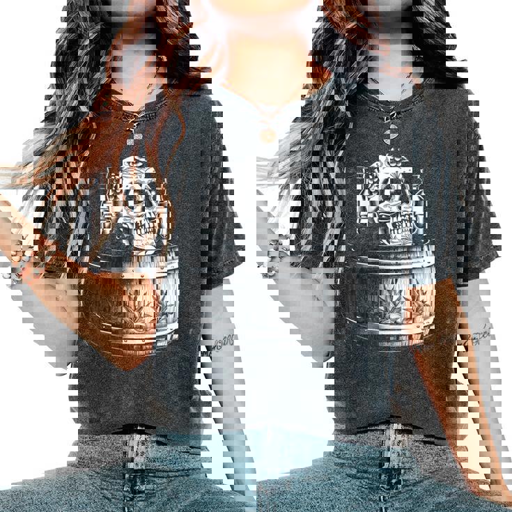 Mexico Vintage Skeleton Tequila Dia De Los Muertos Mexican Women's Oversized Comfort T-Shirt