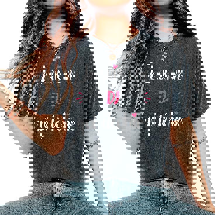 Musique Métier Super Dj Qui Déchire Animatrice Dj T-shirt oversize confortable pour femme