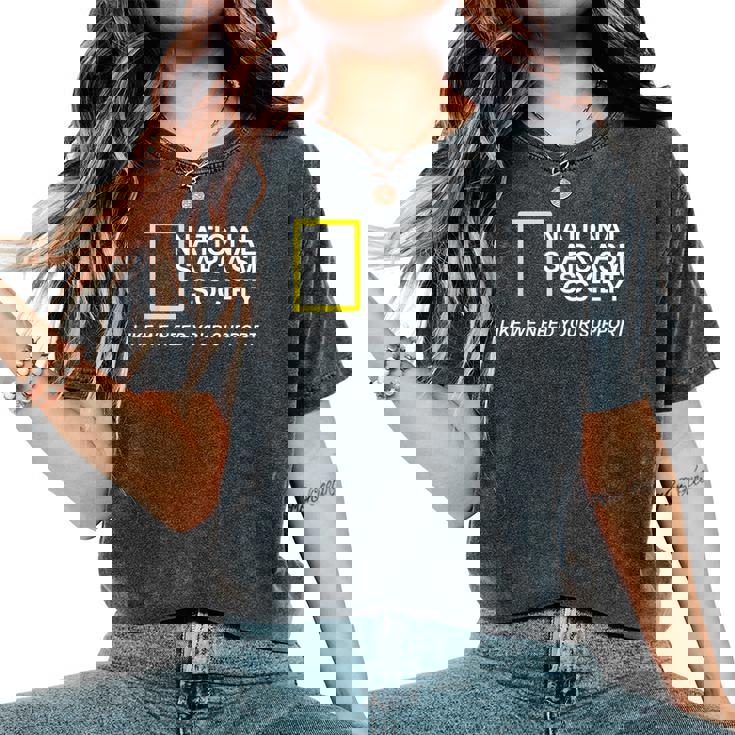 National Sarcasm Society Sarcastic Amusant T-shirt oversize confortable pour femme