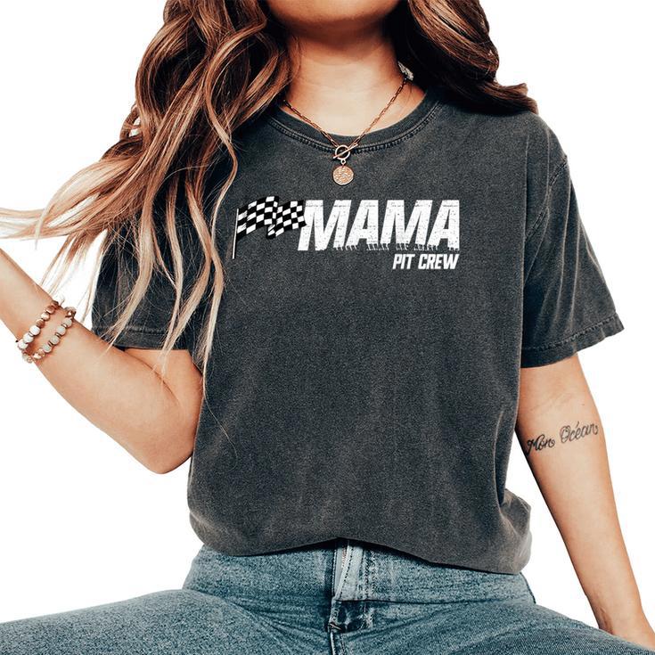 Pit Crew Mama Race Birthday Matching Family Racing Mama Camiseta extragrande cómoda para mujer
