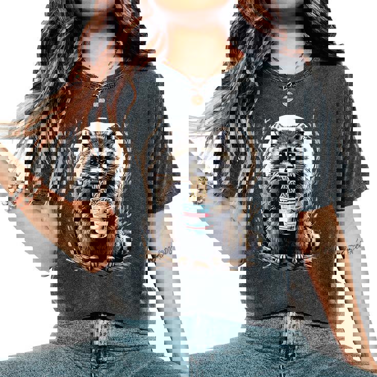 Raccoon Noodle Cup Unisex Tee | Cozy Oversized Comfort