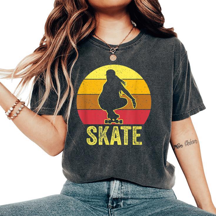 Skater Girl Para Niñas Es Skateboard Skateboard Camiseta extragrande cómoda para mujer
