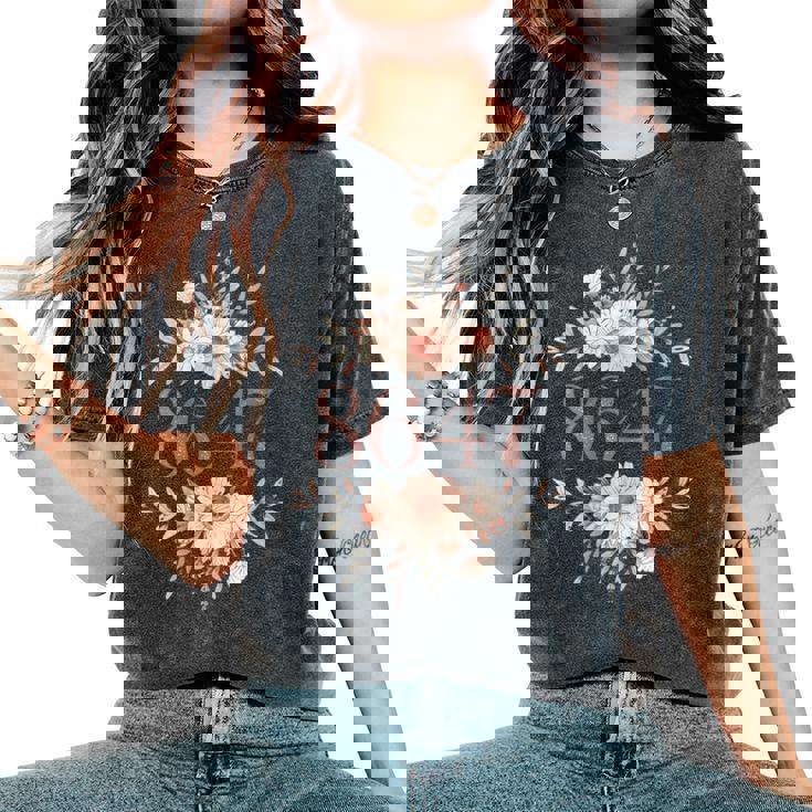 Subtle Anti Trump 8647 Flower Floral Boho President Liberal Women's Oversized Comfort T-Shirt