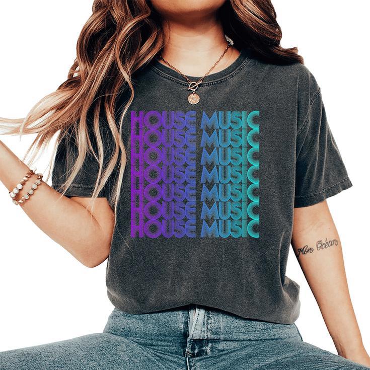 House Musicaporwave Techno House Musique Edm Amoureux Dj T-shirt oversize confortable pour femme