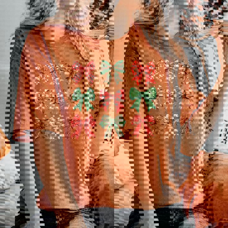 Shirt Chemisier Femme Motif Noel Noeud De Noël Chemise Avec Nœuds