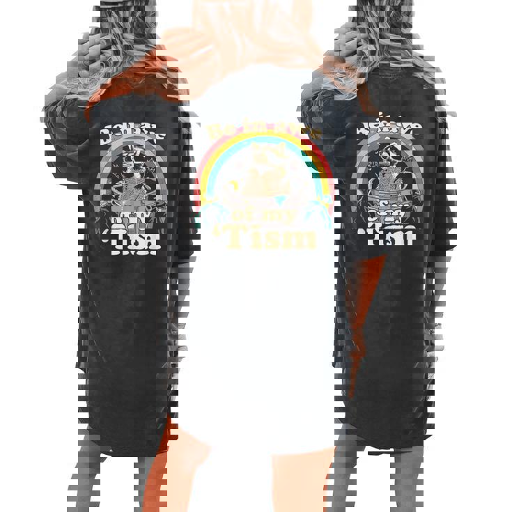 Autistic Raccoon Oversized Women's Comfort Tee – Embrace 'Tism Vibes