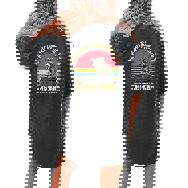 Trash Panda Raccoon Women's Oversized T-Shirt - Cozy & Fun