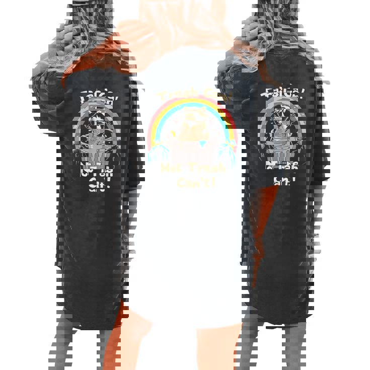 Raccoon Comfort Women's Oversized T-Shirt - Fun Back Print Raccoon Comfort Women's Oversized T-Shirt - Fun Back Print