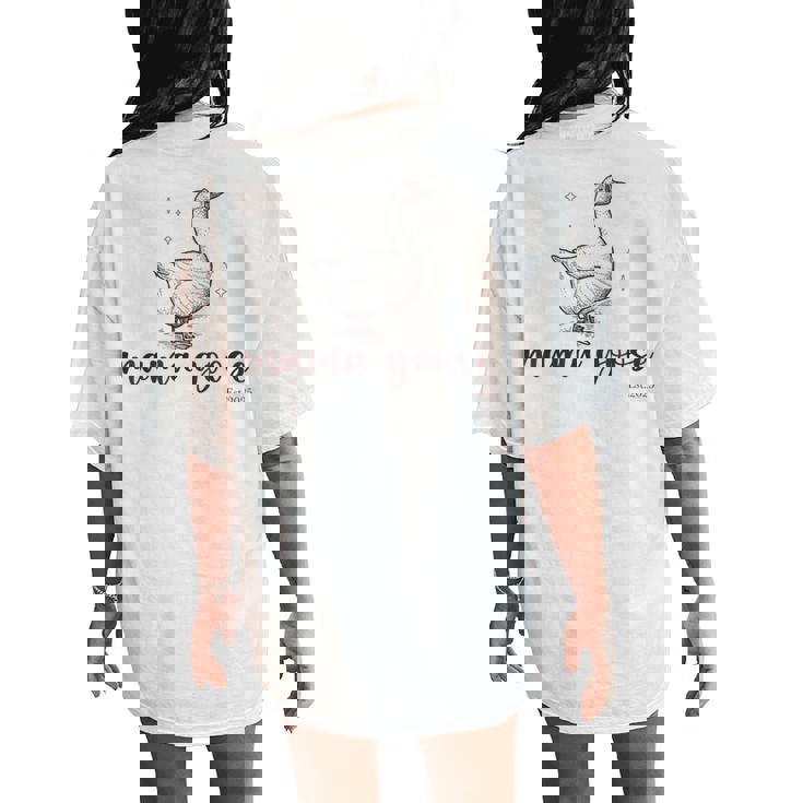 Mama Goose Est 2025 Mother's Day New Mama Mommy Mom To Be Women's Oversized Comfort T-Shirt Back Print
