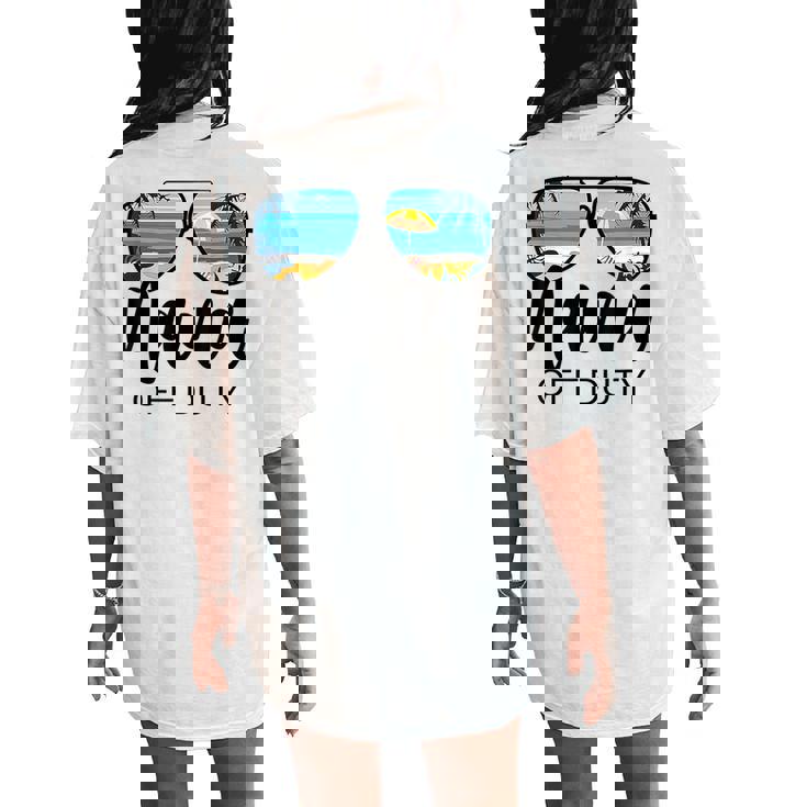 Nana Off Duty Sunglasses Palm Tree Beach Sunset Mother's Day Women's Oversized Comfort T-Shirt Back Print Nana Off Duty Sunglasses Palm Tree Beach Sunset Mother's Day Women's Oversized Comfort T-Shirt Back Print