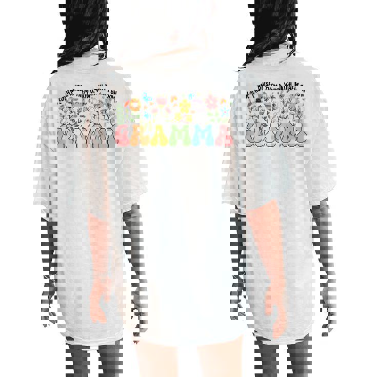 Gramma Grandma Gramma Grandmother Appreciation Women's Oversized Comfort T-Shirt Back Print