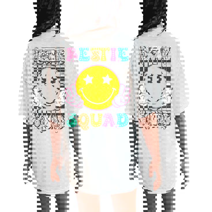 Groovy Bestie Squad Best Friends Matching Girls Boys Women's Oversized Comfort T-Shirt Back Print