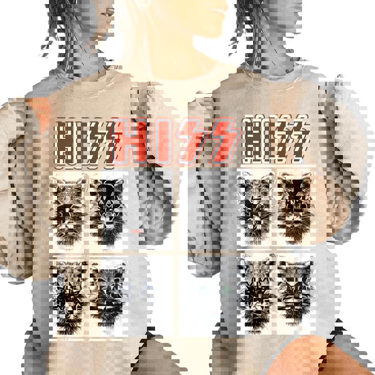 Raccoon Oversized Sweatshirt - Rock Band Concert Style for All Ages
