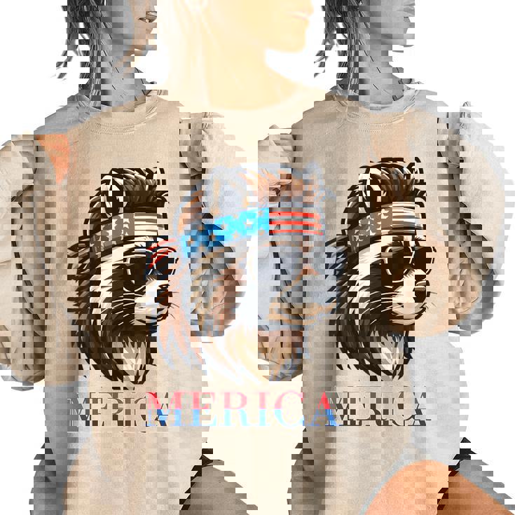 Vintage Raccoon Women's Oversized Sweatshirt - Quirky Appeal
