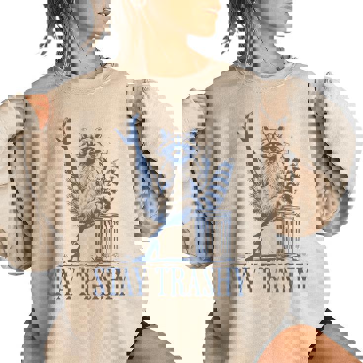 Raccoon Halloween Women's Oversized Sweatshirt - Fun & Playful