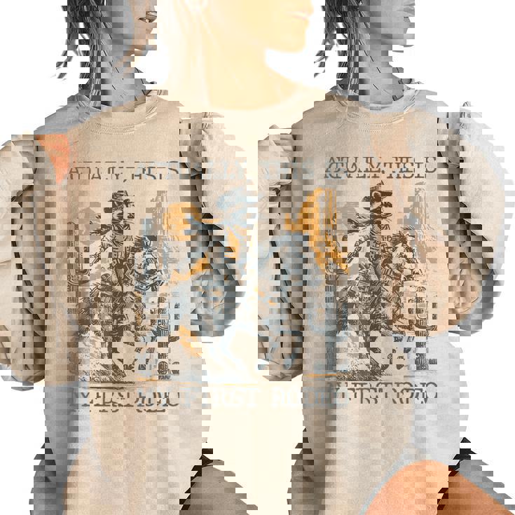 Raccoon Western Country Sweatshirt For Men | Oversized Women's Style