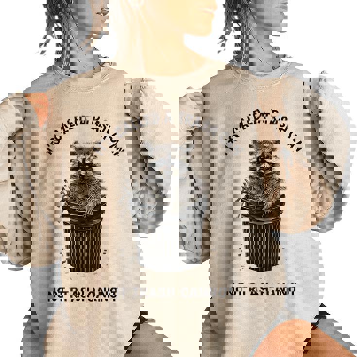 Retro 90s Raccoon Sweatshirt - Women's Oversized Trash Panda Theme