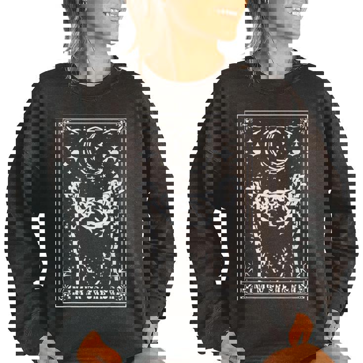 Feral Era Raccoon Oversized Sweatshirt - Women's Trendy Lunar Design