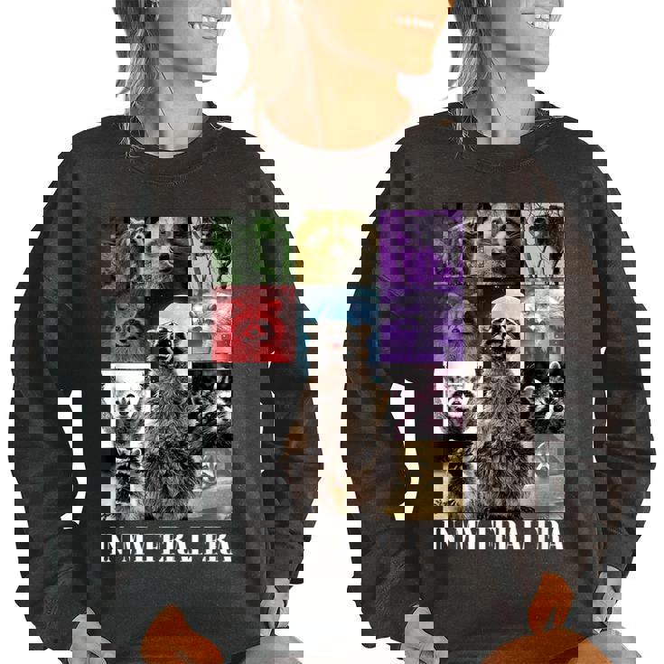 In My Feral Era Raccoon Meme Women's Oversized Sweatshirt - Cozy & Fun In My Feral Era Raccoon Meme Women's Oversized Sweatshirt - Cozy & Fun