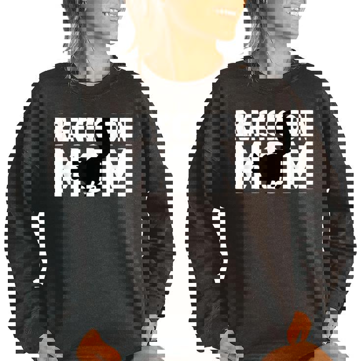 Raccoon Lover Oversized Sweatshirt for Moms - Cozy Animal Tee