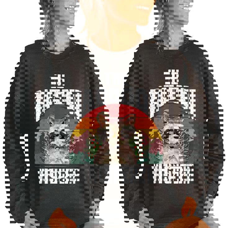 Raccoon Lover Vintage Retro Oversized Women's Sweatshirt