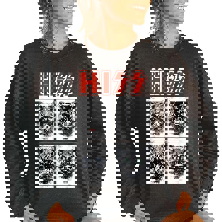 Raccoon Rock Band Oversized Unisex Sweatshirt - Music Lover's Dream