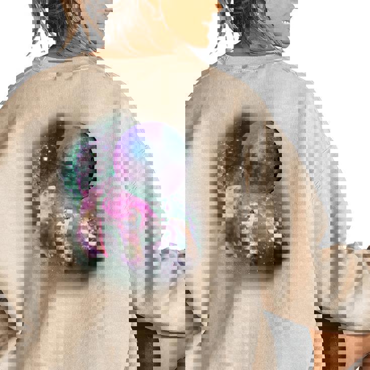 Ferret Moon Howling Women's Oversized Sweatshirt – Cozy Back Print