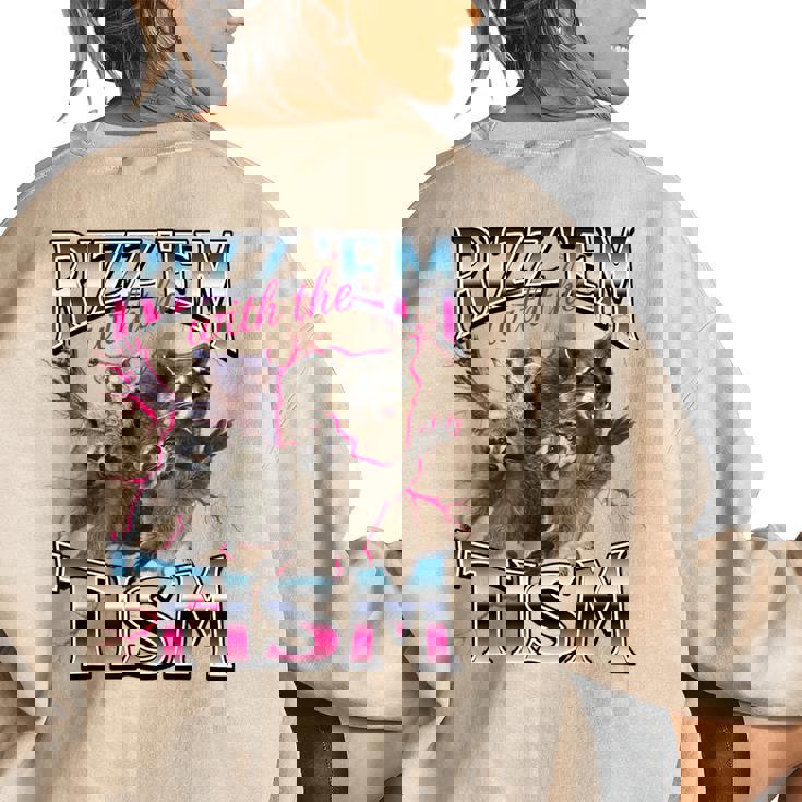 Autism Awareness Raccoon Women's Sweatshirt - Oversized & Quirky Autism Awareness Raccoon Women's Sweatshirt - Oversized & Quirky