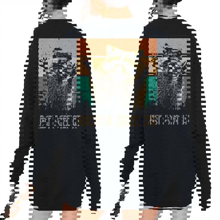 Adopt a Street Cat Sweatshirt - Animal Lovers Quirky Art