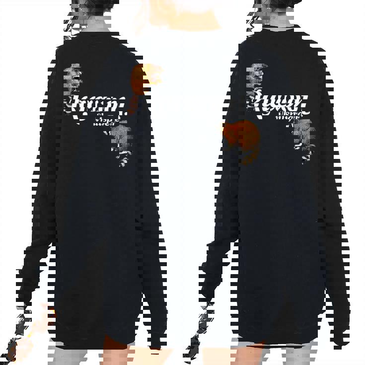 Raccoon Whisperer Women's T-Shirt - Cute Oversized Back Print