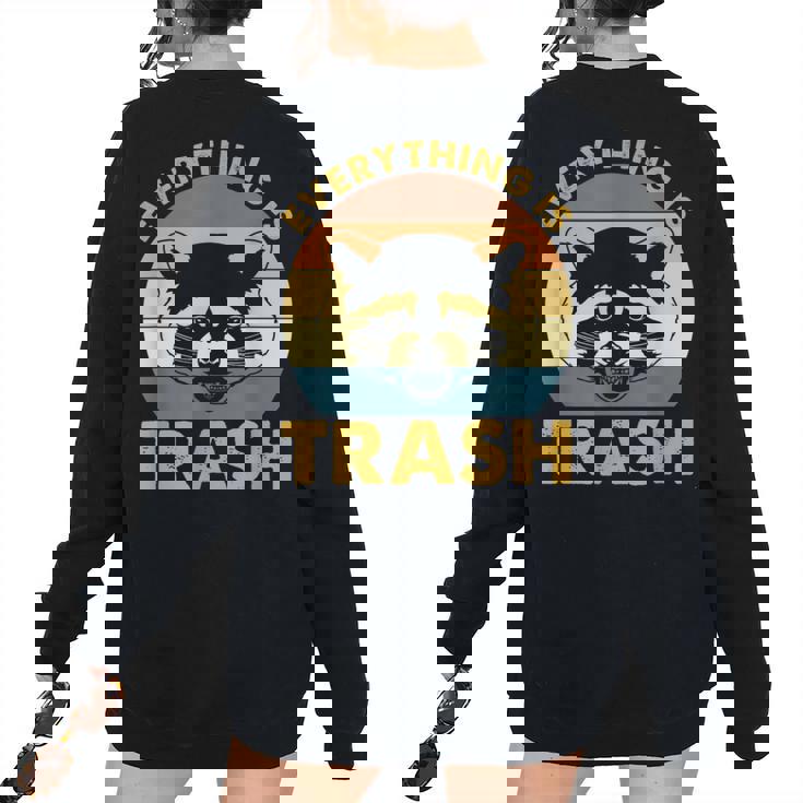 Vintage Raccoon Oversized Women's Sweatshirt – Eco Trash Style