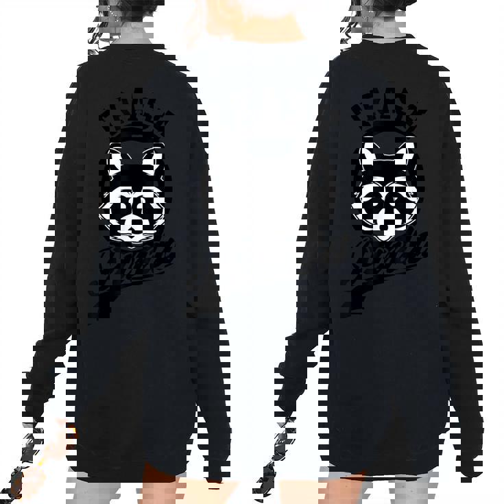 Trash Panda Raccoon Meme Women's Oversized Sweatshirt - Eco Design