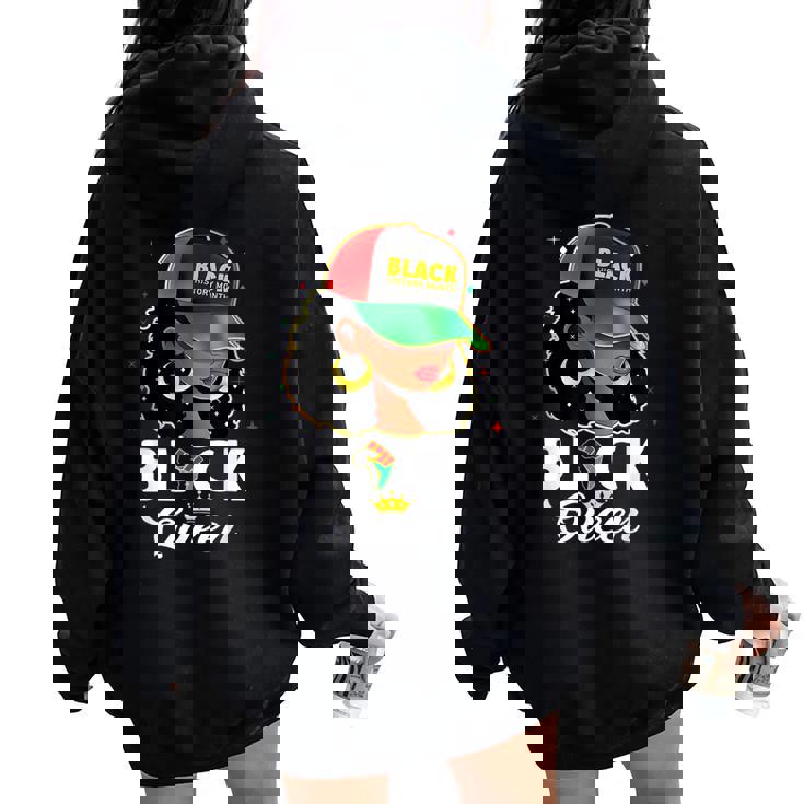 Black History Queen Black History Month African Women Women Oversized Hoodie Back Print