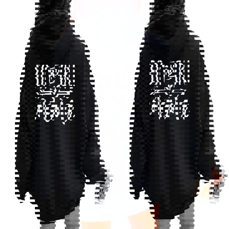Boy And Girl Mama Mom Of Two Mommy Mother's Day Women Women Oversized Hoodie Back Print