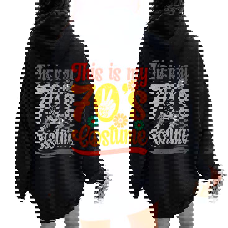 Costume Des Années 70 Tenue Des Années 70 Pour Homme Et Années 70 Sweat à capuche oversize pour femme avec imprimé dans le dos