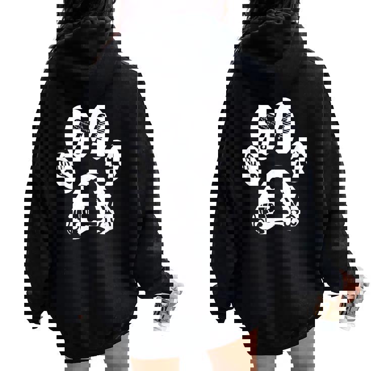Dog Groomer Gifts For Women Dog Grooming Women Oversized Hoodie Back Print