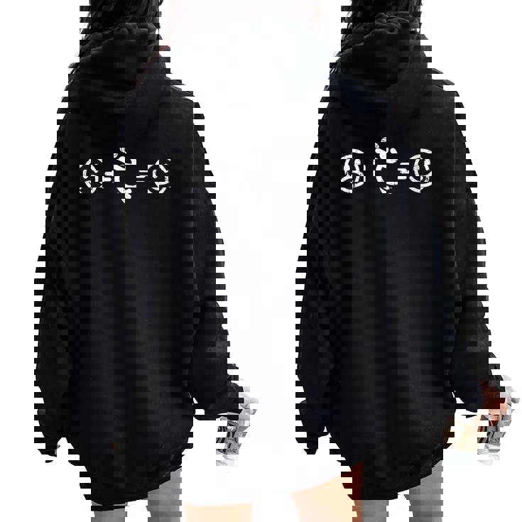 Eloleibol Hace Feliz Regalo Jugadoresoleibololleyball Cuello Women Oversized Hoodie Back Print