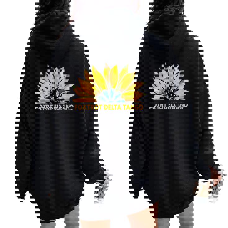 Sunflower For Flower Graphic Women Oversized Hoodie Back