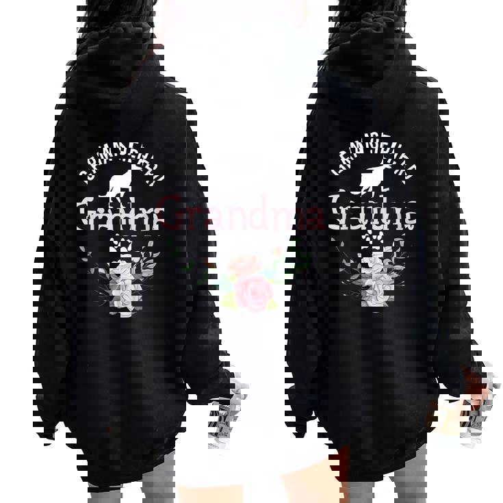 German Shepherd Grandma Dog Mom Lover Women Oversized Hoodie Back Print