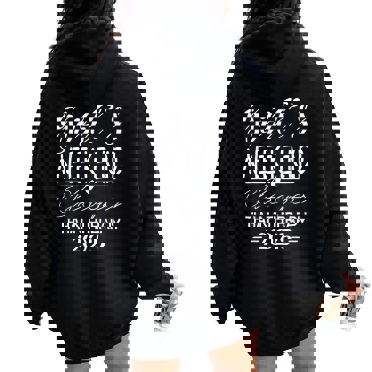 Girls Weekend 2025 Girls Trip 2025 Vacation Matching Women Oversized Hoodie Back Print