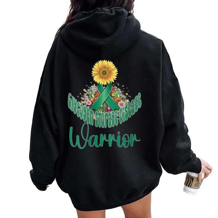 Glucógeno Enfermedad De Almacenamiento Conciencia Girasol Cuello Women Oversized Hoodie Back Print Glucógeno Enfermedad De Almacenamiento Conciencia Girasol Cuello Women Oversized Hoodie Back Print