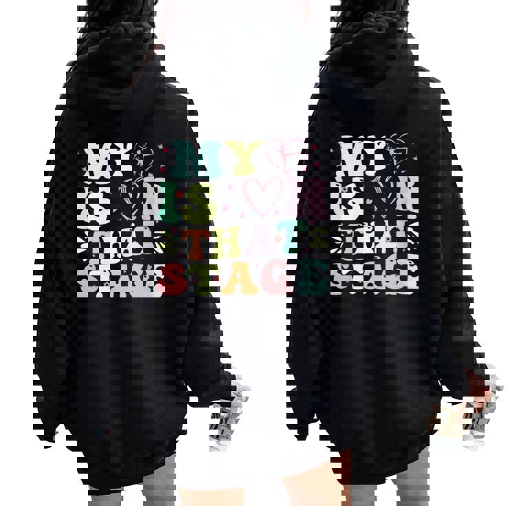 My Heart Is On That Stage Dance Women Oversized Hoodie Back Print