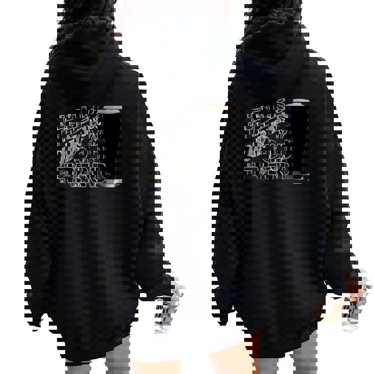 Hello Darkness My Old Friend Age Beer Stout Beer Women Oversized Hoodie Back Print