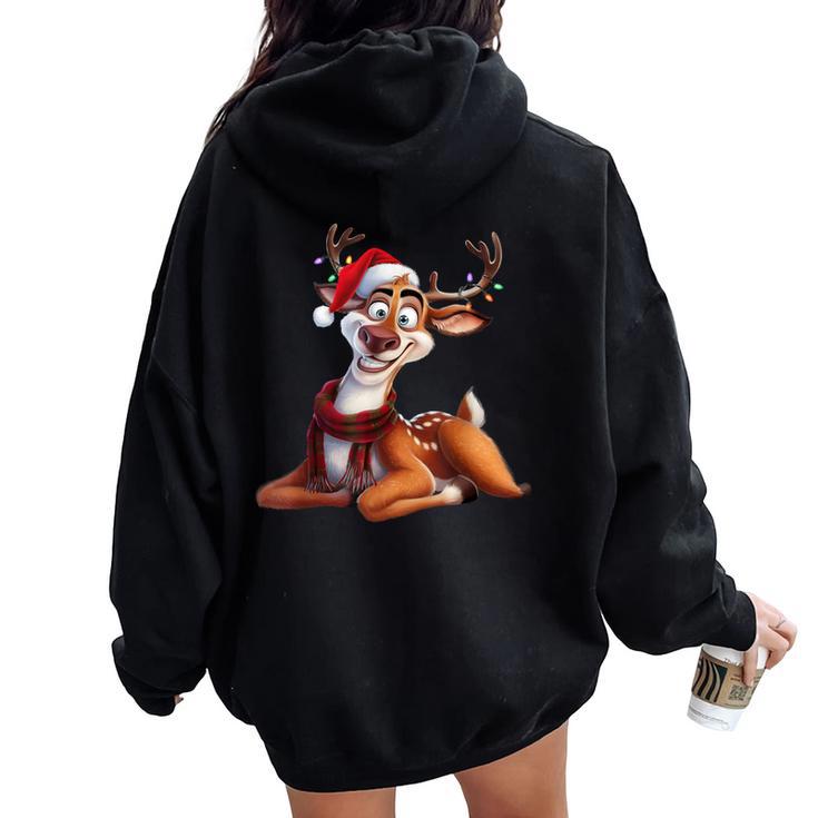 Gilet à Capuche Homme Imprimé Sapin De Noël - Polaire Douce, Coupe Ample, Idéal Pour Les Fêtes Et L'hiver
