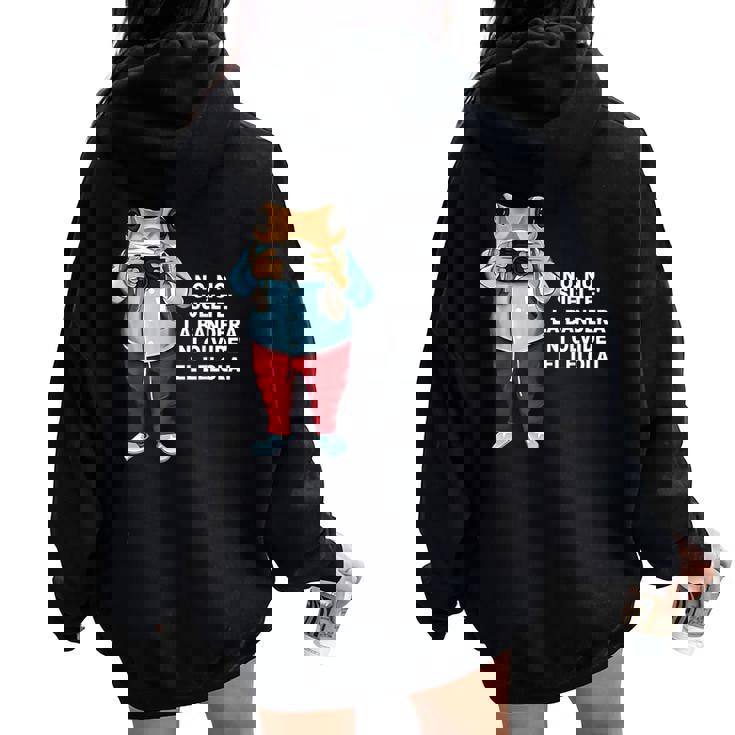 Más Fotos Puerto Rico Frog Retro For Women Women Oversized Hoodie Back Print